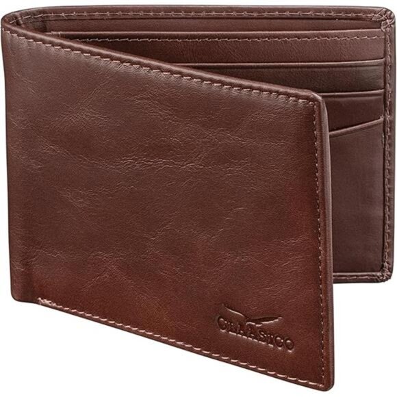 Wallet for Men’s - Genuine Leather Slim Bifold RFID Wallet - Gift for Men - Picture 7 of 7